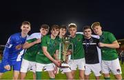 30 October 2017; Cork City players celebrate with the cup after the SSE Airtricity National Under 17 League Final match between Cork City and Bohemians at Turner's Cross in Cork. Photo by Eóin Noonan/Sportsfile