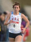 17 February 2013; Eventual winner Mary Kate Champagne, USA, in action during the Women's Senior International 4,000m at the Rás na hÉireann 2013. Battle of the Boyne Site, Oldbridge Estate, Co. Meath. Photo by Sportsfile