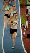 17 February 2013; Ciara Everard, UCC A.C., Co. Cork, on her way to winning the senior women's 800m event. Woodie’s DIY AAI Senior Indoor Championships, Athlone Institute of Technology International Arena, Athlone, Co. Westmeath. Picture credit: Tomas Greally / SPORTSFILE