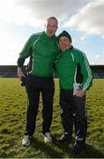 17 February 2013; Leinster manager Pat Gilroy, left, and assistant Sean Boylan after the game. M. Donnelly GAA Football Interprovincial Championship, Semi-Final, Leinster v Connacht, Glennon Brothers Pearse Park, Longford. Picture credit: David Maher / SPORTSFILE