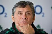 19 February 2013; Ireland assistant coach Les Kiss during a press conference ahead of their RBS Six Nations Rugby Championship match against Scotland on Sunday. Ireland Rugby Press Conference, Carton House, Maynooth, Co. Kildare. Picture credit: Barry Cregg / SPORTSFILE