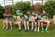 19 February 2013; Irish cyclist Sam Bennett shares a joke with team-mates, from left, Mark McNally, Ronan McLaughlin, Sean Downey, Jack Wilson, Kieran Frend, Steven Van Vooren and Nicolas Vereecken at the launch of the 2013 An Post Chain Reaction Sean Kelly team. Shamrock Hotel, Tielt, Belgium. Picture credit: Stephen McCarthy / SPORTSFILE