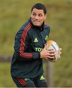 20 February 2013; Munster's Doug Howlett in action during squad training ahead of their Celtic League 2012/13, Round 16, game against Benetton Treviso on Sunday. Munster Rugby Squad Training, University of Limerick, Limerick. Picture credit: Diarmuid Greene / SPORTSFILE