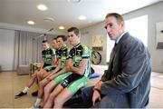 19 February 2013; Sean Kelly at the launch of the 2013 An Post Chain Reaction Sean Kelly team. Shamrock Hotel, Tielt, Belgium. Picture credit: Stephen McCarthy / SPORTSFILE