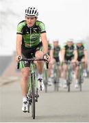 19 February 2013; Ronan McLaughlin at the launch of the 2013 An Post Chain Reaction Sean Kelly team. Shamrock Hotel, Tielt, Belgium. Picture credit: Stephen McCarthy / SPORTSFILE