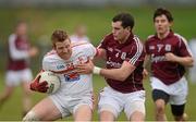 23 February 2013; Kevin Rogers, Louth, in action against Johnny Duane, Galway. Allianz Football League, Division 2, Louth v Galway, Gaelic Grounds, Drogheda, Co. Louth. Photo by Sportsfile