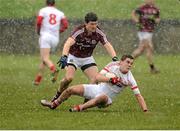 23 February 2013; Andy McDonnell, Louth, in action against Michael Meehan, Galway. Allianz Football League, Division 2, Louth v Galway, Gaelic Grounds, Drogheda, Co. Louth. Photo by Sportsfile
