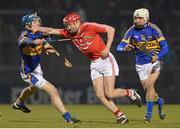 23 February 2013; Lorcan McLoughlin, Cork, in action against Johnny Ryan, left, and Patrick Maher, Tipperary. Allianz Hurling League, Division 1A, Cork v Tipperary, Pairc Ui Rinn, Cork. Picture credit: Diarmuid Greene / SPORTSFILE