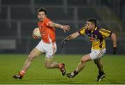 23 February 2013; Aiden Forker, Armagh, in action against Joey Wadding, Wexford. Allianz Football League, Division 2, Armagh v Wexford, Athletic Grounds, Armagh. Picture credit: Oliver McVeigh / SPORTSFILE
