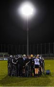 23 February 2013; The Dublin team huddle before the game. Allianz Hurling League, Division 1B, Dublin v Offaly, Parnell Park, Dublin. Picture credit: Dáire Brennan / SPORTSFILE