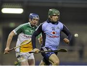 23 February 2013; Conor McCormack, Dublin, in action against Dermot Mooney, Offaly. Allianz Hurling League, Division 1B, Dublin v Offaly, Parnell Park, Dublin. Picture credit: Dáire Brennan / SPORTSFILE