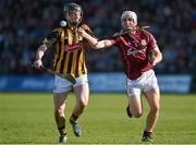 24 February 2013; Matthew Ruth, Kilkenny, in action against Niall Donoghue, Galway. Allianz Hurling League, Division 1A, Galway v Kilkenny, Pearse Stadium, Galway. Picture credit: Barry Cregg / SPORTSFILE