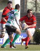 24 February 2013; Ian Keatley, Munster, in action against Benetton Treviso. Celtic League 2012/13, Round 16, Benetton Treviso v Munster, Stadio Di Mongio, Treviso, Italy. Picture credit: Daniele Resini / SPORTSFILE