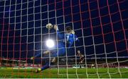 30 October 2017; Alan Kelleher of Cork City saving the last penalty during the SSE Airtricity National Under 17 League Final match between Cork City and Bohemians at Turner's Cross in Cork. Photo by Eóin Noonan/Sportsfile