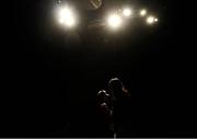 25 February 2013; Katie Taylor after a press conference in the Royal Theatre, Castlebar, where it was announced she will fight Bulgaria's Denista Eliseeva on the 24th of March. Katie Taylor Press Conference, Royal Theatre, Castlebar, Co. Mayo. Picture credit: David Maher / SPORTSFILE