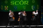 23 February 2013; Members of the Downs GAA Club, Co. Westmeath, performing in the 'Set Dancing' competition during the All-Ireland Scór na nÓg Championship Finals 2013. The Venue, Limavady Road, Derry. Picture credit: Ray McManus / SPORTSFILE