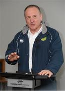 27 February 2013; Australia rugby league head coach Tim Sheens speaking during a media luncheon. Thomond Park, Limerick. Picture credit: Diarmuid Greene / SPORTSFILE