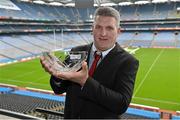 28 February 2013; The 2012 TESCO HomeGrown Club Person of the Year Awards took place today at Croke Park. The awards recognise the dedication and enthusiasm of our volunteers to their clubs throughout the country. Pictured with his award is Paddy Madine, from Teconnaught GFC, Co. Down. Croke Park, Dublin. Picture credit: Barry Cregg / SPORTSFILE