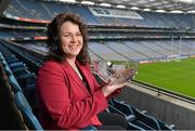 28 February 2013; The 2012 TESCO HomeGrown Club Person of the Year Awards took place today at Croke Park. The awards recognise the dedication and enthusiasm of our volunteers to their clubs throughout the country. Pictured with her award is Catherine Ring, from Knocknagree Ladies GFC, Co. Cork. Croke Park, Dublin. Picture credit: Barry Cregg / SPORTSFILE