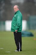 28 February 2013; Ireland head coach Declan Kidney during squad training ahead of their RBS Six Nations Rugby Championship game against France on Saturday the 9th of March. Ireland Rugby Squad Training, Carton House, Maynooth, Co. Kildare. Picture credit: Matt Browne / SPORTSFILE