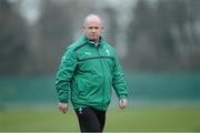 28 February 2013; Ireland head coach Declan Kidney during squad training ahead of their RBS Six Nations Rugby Championship game against France on Saturday the 9th of March. Ireland Rugby Squad Training, Carton House, Maynooth, Co. Kildare. Picture credit: Matt Browne / SPORTSFILE