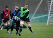 28 February 2013; Ireland's Sean O'Brien in action during squad training ahead of their RBS Six Nations Rugby Championship game against France on Saturday the 9th of March. Ireland Rugby Squad Training, Carton House, Maynooth, Co. Kildare. Picture credit: Matt Browne / SPORTSFILE