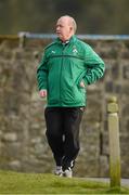 28 February 2013; Ireland's head coach Declan Kidney on his way to squad training ahead of their RBS Six Nations Rugby Championship game against France on Saturday the 9th of March. Ireland Rugby Squad Training, Carton House, Maynooth, Co. Kildare. Picture credit: Matt Browne / SPORTSFILE