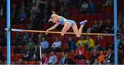 1 March 2013; Anzhelika Sidorova, of Russia, in action during the Women's Pole Vault Qualifying. 2013 European Indoor Athletics Championships, Scandinavium Arena, Gothenburg, Sweden. Picture credit: Brendan Moran / SPORTSFILE