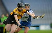 2 March 2013; Brenda Hanney, Killimor, in action against Maria Walsh, Milford. All Ireland Senior Camogie Club Championship Final, Killimor, Galway, v Milford, Cork, Croke Park, Dublin. Picture credit: Ray McManus / SPORTSFILE