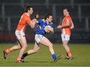 2 March 2013; Donal McElligott, Longford, in action against Brendan Donaghy, Armagh. Allianz Football League, Division 2, Armagh v Longford, Athletic Grounds, Armagh. Photo by Sportsfile
