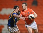 2 March 2013; Brendan Donaghy, Armagh, in action against Francis McGee, Longford. Allianz Football League, Division 2, Armagh v Longford, Athletic Grounds, Armagh. Photo by Sportsfile