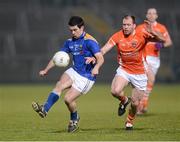 2 March 2013; Francis McGee, Longford, in action against Ciaran McKeever, Armagh. Allianz Football League, Division 2, Armagh v Longford, Athletic Grounds, Armagh. Photo by Sportsfile