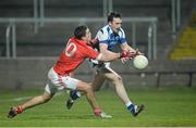 2 March 2013; Gary Walsh, Laois, in action against Amdy McDonnell, Louth. Allianz Football League, Division 2, Laois v Louth, O'Moore Park, Portlaoise, Co. Laois. Picture credit: Matt Browne / SPORTSFILE