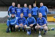 3 March 2013; Tipperary representatives on the Munster team, top row, from left to right, Lar Corbett, Patrick Maher, Brian O'Meara, Pa Bourke, Paul Curran and Shane McGrath, front row, left to right, selector Stephen Frampton, Brendan Maher, manager Liam Sheedy and Eoin Kelly. M. Donnelly GAA Hurling Interprovincial Championship Final, Munster v Connacht, Cusack Park, Ennis, Co. Clare. Picture credit: Diarmuid Greene / SPORTSFILE