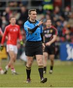 3 March 2013; Referee Maurice Deegan. Allianz Football League, Division 1, Down v Cork, Pairc Esler, Newry, Co. Down. Photo by Sportsfile