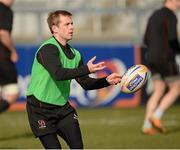27 February 2013; Ulster's Paul Marshall in action during squad training ahead of their Celtic League 2012/13 match against Benetton Treviso on Friday. Ulster Rugby Squad Training, Ravenhill Park, Belfast, Co. Antrim. Picture credit: Oliver McVeigh / SPORTSFILE