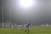 6 March 2013; Ciaran Kilkenny, Dublin, takes a late free against Longford which he subsequently missed. Cadbury Leinster GAA Football U21 Championship, Quarter-Final, Dublin v Longford, Parnell Park, Dublin. Picture credit: Matt Browne / SPORTSFILE