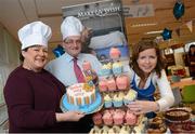 8 March 2013; Catherine Leyden, Odlums, left, with John Keegan, Director, Distribution Channels, Bank of Ireland, and Susan O’Dwyer, Chief Executive, Make-A-Wish, at Bake My Day for Make-A-Wish at Bank of Ireland, Mayor Street Lower, Dublin. Picture credit: Brian Lawless / SPORTSFILE