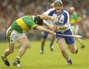 11 May 2003; Hugh Francis Twomey, Kerry, in action against Paul Flynn, Waterford. Guinness Munster Senior Hurling Championship, Waterford v Kerry, Walsh Park, Waterford. Picture credit; Damien Eagers / SPORTSFILE *EDI*