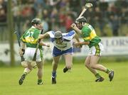 11 May 2003; Fergal Hartley, Waterford, in action against Kerry's Pat Cronin, left, and Michael Slattery. Guinness Munster Senior Hurling Championship, Waterford v Kerry, Walsh Park, Waterford. Picture credit; Damien Eagers / SPORTSFILE *EDI*