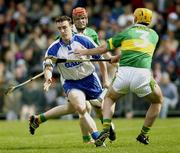 11 May 2003; Andy Moloney, Waterford, in action against Kerry's Michael Lucid. Guinness Munster Senior Hurling Championship, Waterford v Kerry, Walsh Park, Waterford. Picture credit; Damien Eagers / SPORTSFILE *EDI*
