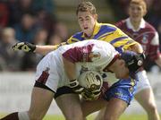 18 May 2003; Alan Keane, Galway, in action against Roscommon's Frankie Dolan. Bank of Ireland Connacht Senior Football Championship, Galway v Roscommon, Pearse Stadium, Galway. Picture credit; David Maher / SPORTSFILE *EDI*