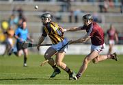 24 February 2013; Richie Hogan, Kilkenny, in action against Kevin Hynes, Galway. Allianz Hurling League, Division 1A, Galway v Kilkenny, Pearse Stadium, Galway. Picture credit: Barry Cregg / SPORTSFILE