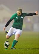 8 March 2013; Niamh Briggs, Ireland, fails to convert her first try against France. Women's Six Nations Rugby Championship, Ireland v France, Ashbourne RFC, Ashbourne, Co. Meath. Picture credit: Brendan Moran / SPORTSFILE