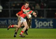 9 March 2013; Jason Doherty, Mayo, in action against Benny McCardle, Down. Allianz Football League, Division 1, Down v Mayo, Páirc Esler, Newry, Co. Down. Picture credit: Barry Cregg / SPORTSFILE