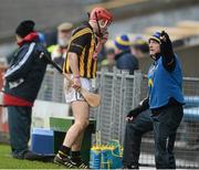 10 March 2013; Tommy Walsh, Kilkenny and  John Hayes, Tipperary backroom staff, after the Kilkenny player was sent off by referee Michael Wadding. Allianz Hurling League, Division 1A, Tipperary v Kilkenny, Semple Stadium, Thurles, Co. Tipperary. Picture credit: David Maher / SPORTSFILE