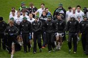 10 March 2013; Members of the Kildare team  head to the dressing room after listening to manager Kieran McGeeney after the game. Allianz Football League, Division 1, Kildare v Dublin, Croke Park, Dublin. Picture credit: Ray McManus / SPORTSFILE