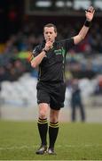 10 March 2013; Referee David Gough. Allianz Football League, Division 2, Westmeath v Laois, Cusack Park, Mullingar, Co. Westmeath. Picture credit: Brendan Moran / SPORTSFILE