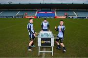 12 March 2013; Dublin football All-Star Paul Flynn, left, with Dublin hurlers Paul Ryan, centre, and Niall Corcoran in Parnell Park for the announcement of the exclusive deal that will see Skins become official compression and therapeutic gear for both the Dublin Senior footballers and hurlers for the next two years. The agreement will see both squads and management teams provided with the Skins A200 compression range which are specifically designed to enhance circulation and increase oxygen to the muscles. Dublin GAA County Board and Skins Launch New Partnership, Parnell Park, Donnycarney, Dublin. Picture credit: Brendan Moran / SPORTSFILE