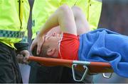 16 March 2013; Colm O'Neill, Cork, is stretchered off the pitch after picking up an injury. Allianz Football League, Division 1, Cork v Donegal, Pairc Ui Rinn, Cork. Picture credit: Diarmuid Greene / SPORTSFILE